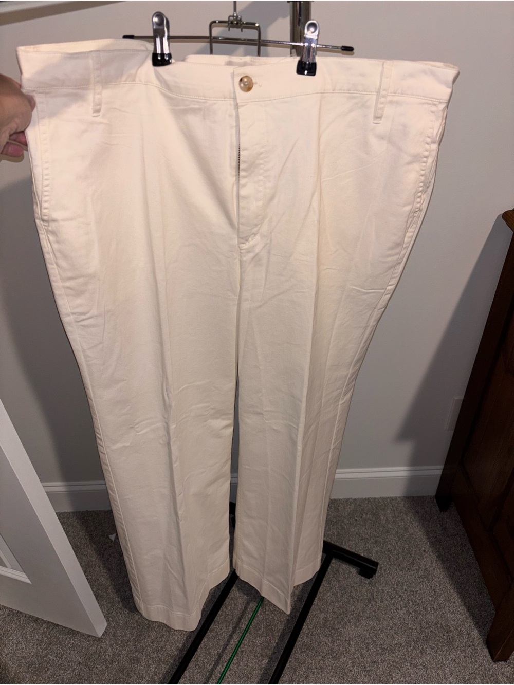 J-Crew Classic Women’s Cream Straight-Leg Pants